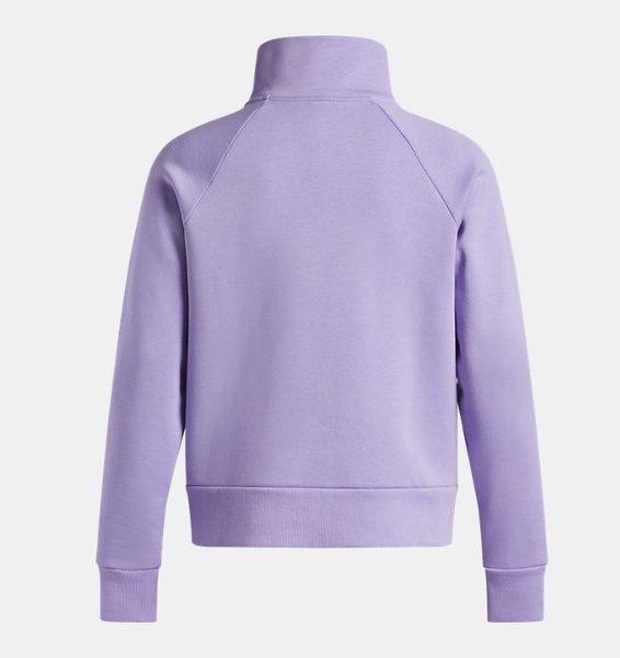 Mor Kadın UA Rival Fleece Yarım Fermuarlı Sweatshirt