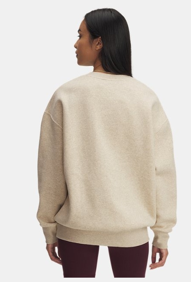 Kadın UA Icon Fleece Oversized Bisiklet Yaka Sweatshirt Kahverengi