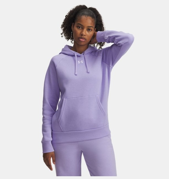 Mor Kadın UA Rival Fleece Kapüşonlu Üst