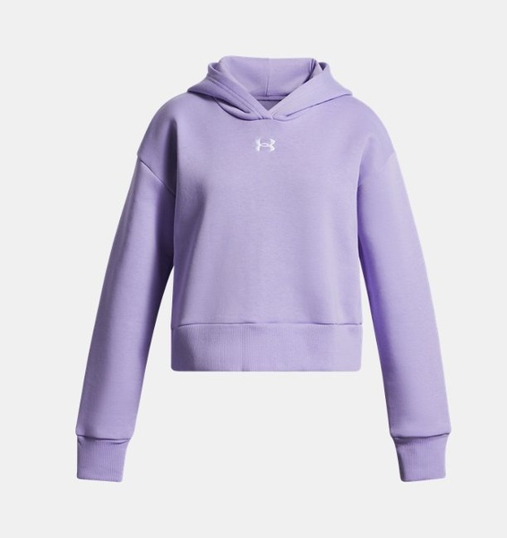 Mor Çocuk UA Rival Fleece Kapüşonlu Üst