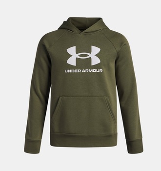 Erkek Çocuk UA Rival Fleece Big Logo Kapüşonlu Üst