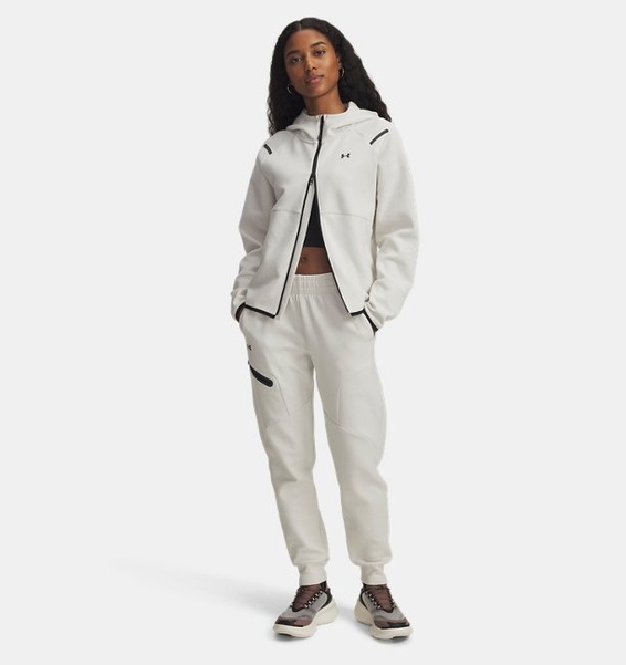 Beyaz Kadın UA Unstoppable Fleece Eşofman Altı