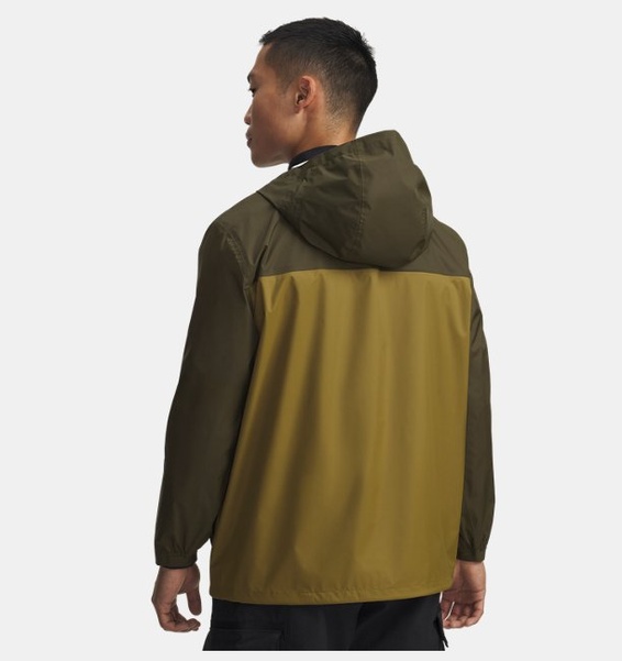 Yeşil Erkek UA Cloudstrike Colorblock Yağmurluk