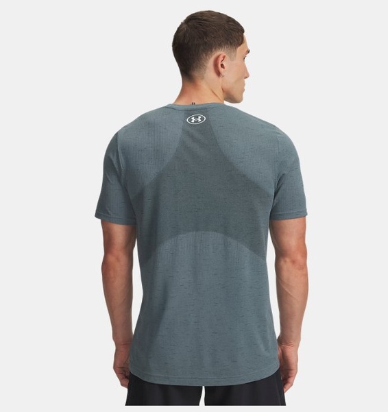 Mavi Erkek UA Vanish Dikişsiz Kısa Kollu T-shirt