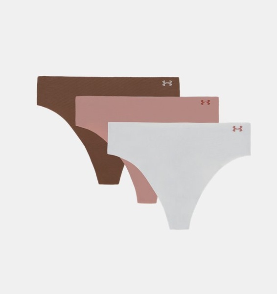 Gri Kadın UA Pure Stretch İz Yapmayan Tanga 3’lü Paket