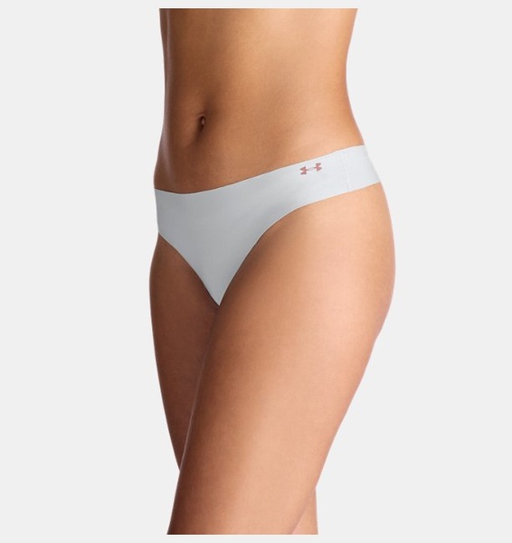 Gri Kadın UA Pure Stretch İz Yapmayan Tanga 3’lü Paket