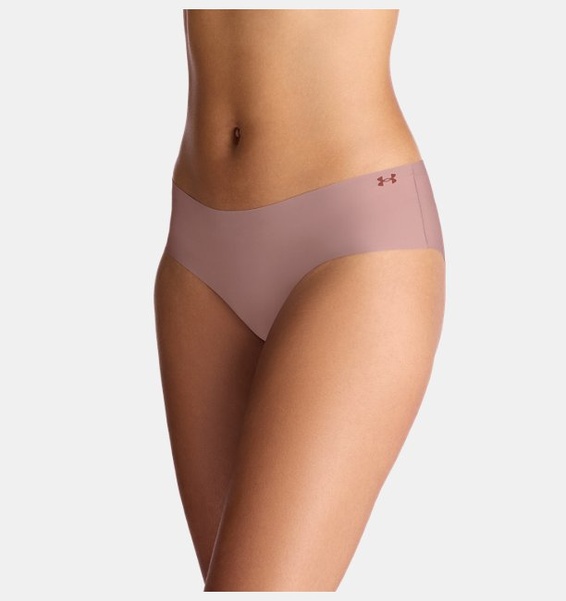 Pembe Kadın UA Pure Stretch İz Yapmayan Hipster 3’lü Paket