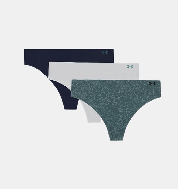 Mavi Kadın UA Pure Stretch No Show Thong -Print 3'lü Paket İç Giyim