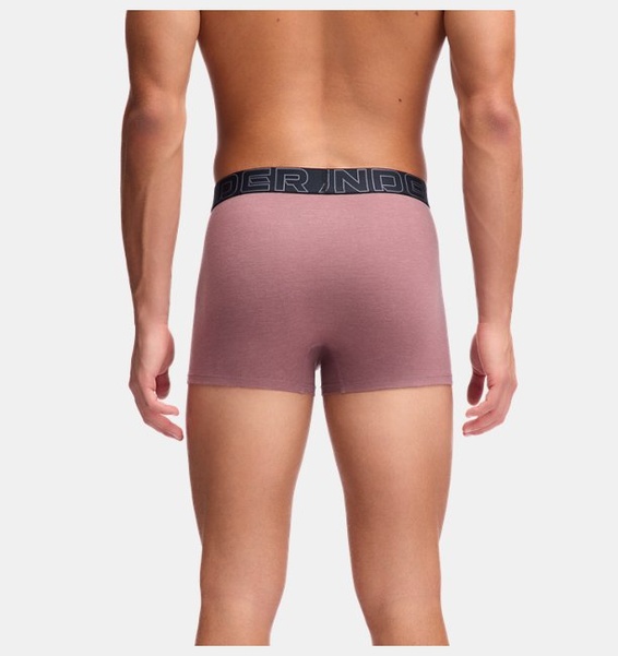 Bordo Erkek UA Performance Cotton 3" Boxerjock - 3'lü Paket