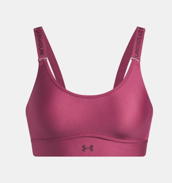 Kırmızı Kadın UA Infinity Mid 2.0 Spor Sütyeni