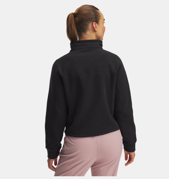 Siyah Kadın UA Expanse Fleece Yarım Fermuarlı Sweatshirt