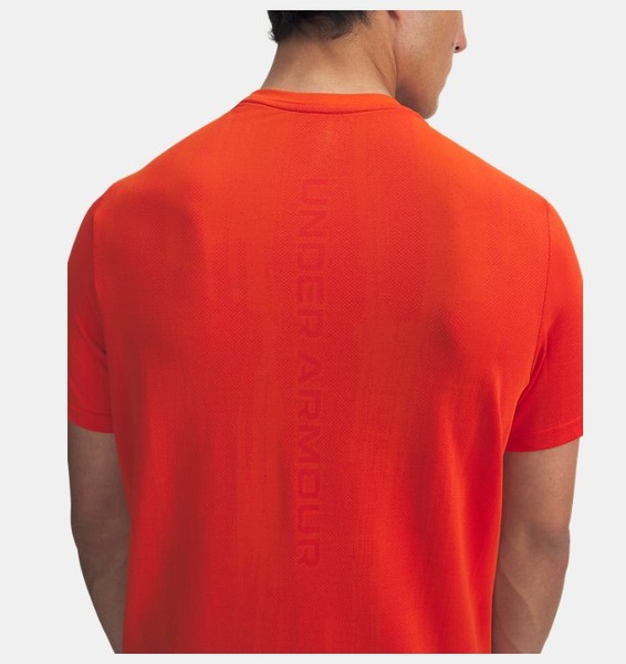 Turuncu Erkek UA Vanish Seamless Novelty Kısa Kollu T-Shirt