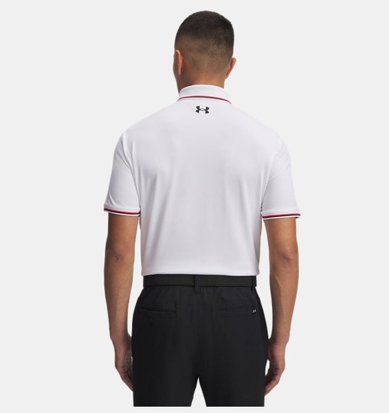 Beyaz Erkek UA Playoff 3.0 Rib Polo T-shirt