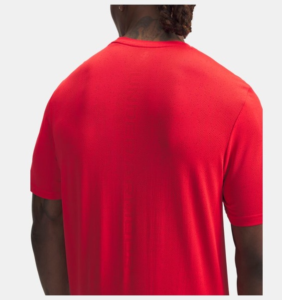 Kırmızı Erkek UA Vanish Seamless Novelty Kısa Kollu T-Shirt