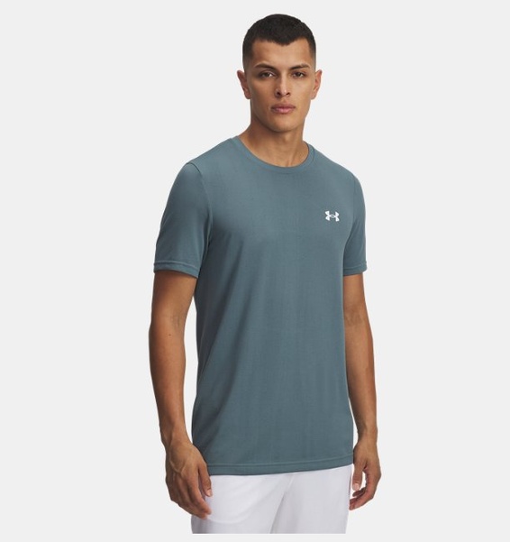 Mavi Erkek UA Vanish Seamless Novelty Kısa Kollu T-Shirt