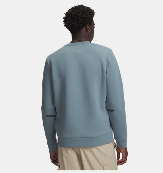 Mavi Erkek UA Unstoppable Fleece Bisiklet Yaka EU Sweatshirt