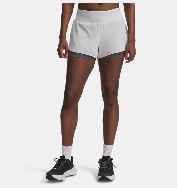 Gri Kadın UA Launch Pro 2-in-1 Şort