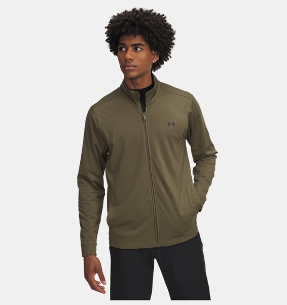 Yeşil Erkek UA Drive Storm Fermuarlı Ceket
