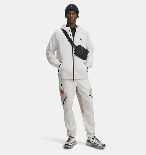 Beyaz Erkek UA Unstoppable Woven Kargo Eşofman Altı