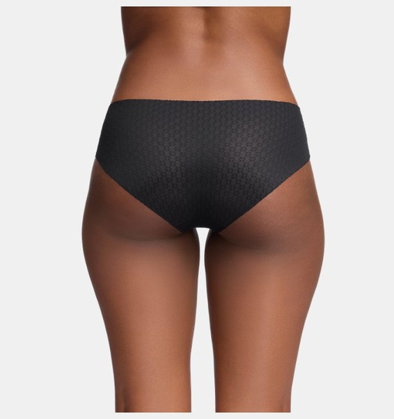 Siyah Kadın UA Pure Stretch Mesh No Show Hipster-Solid 3'lü Paket İç Giyim