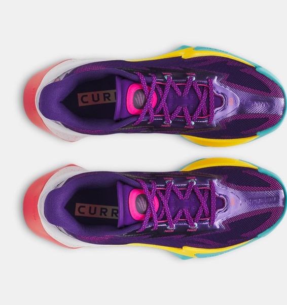 Mor Erkek UA Curry Series 7 Basketbol Ayakkabısı