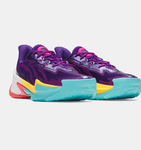 Mor Erkek UA Curry Series 7 Basketbol Ayakkabısı
