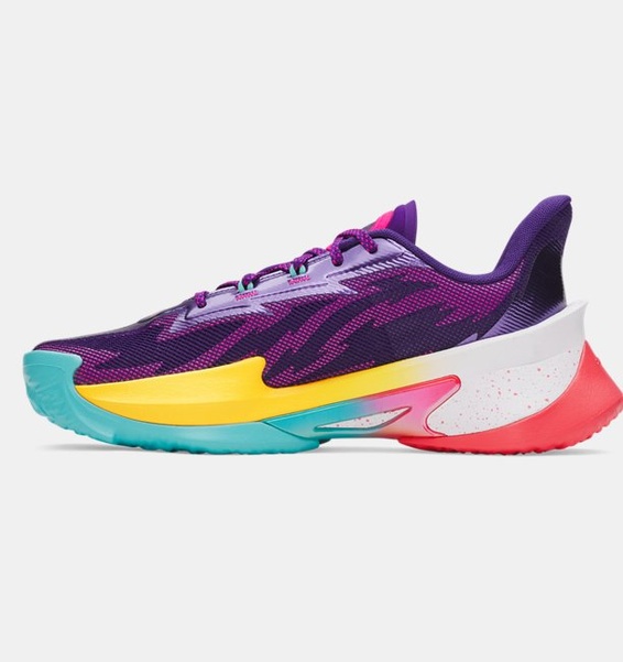 Mor Erkek UA Curry Series 7 Basketbol Ayakkabısı