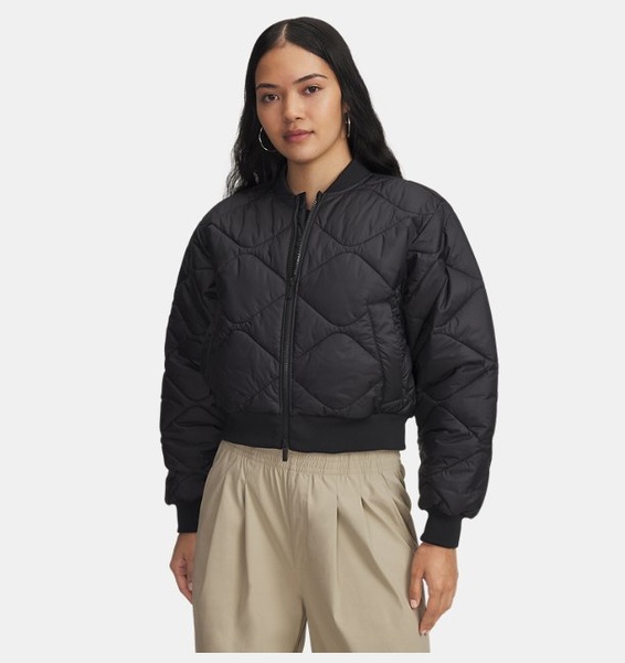 Siyah Kadın UA Heritage Bomber Mont