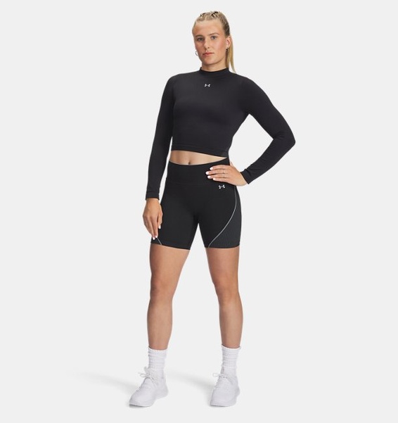 Siyah Kadın UA Vanish Seamless Uzun Kollu T-Shirt