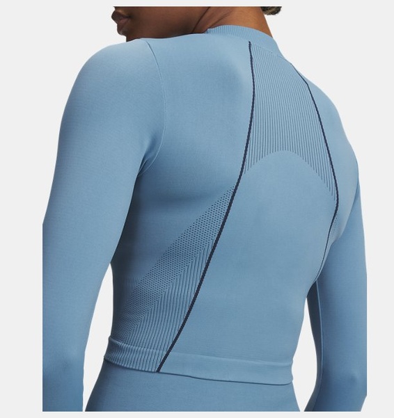 Mavi Kadın UA Vanish Seamless Uzun Kollu T-Shirt