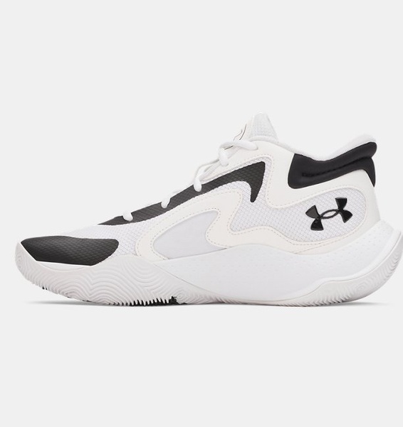 Beyaz Erkek UA Jet '25 Basketbol Ayakkabısı