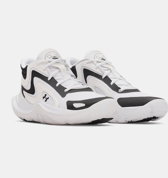 Beyaz Erkek UA Jet '25 Basketbol Ayakkabısı