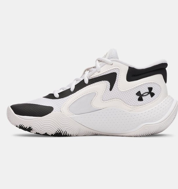 Beyaz Erkek Çocuk UA Gs Jet '25 Basketbol Ayakkabısı