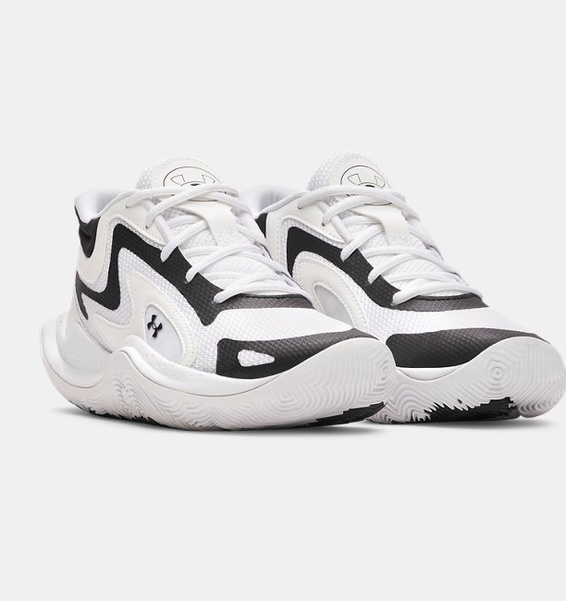 Beyaz Erkek Çocuk UA Gs Jet '25 Basketbol Ayakkabısı