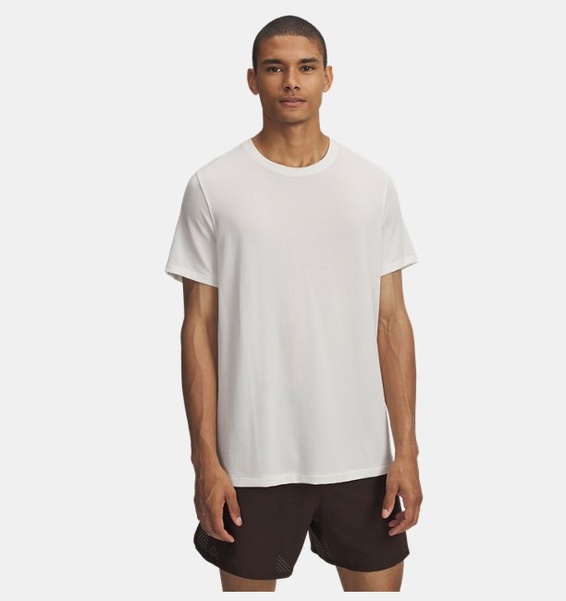 Kahverengi Erkek UA Trail Run Wool Kısa Kollu T-Shirt