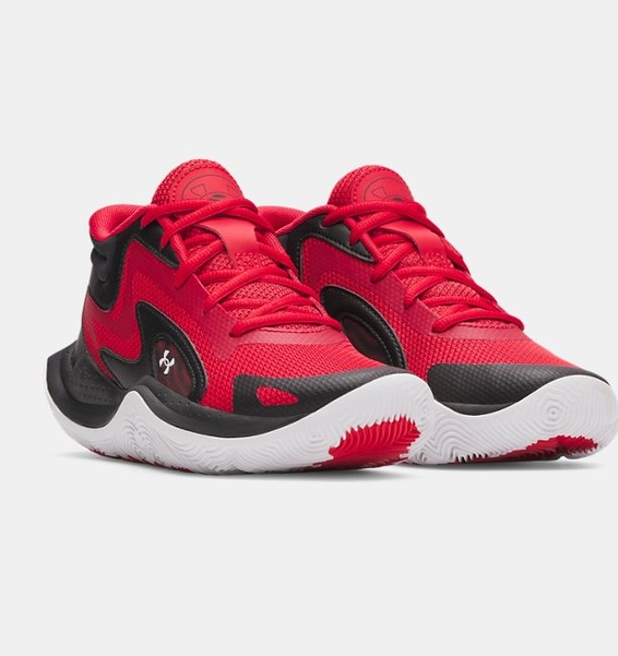 Kırmızı Erkek Çocuk UA Gs Jet '25 Basketbol Ayakkabısı