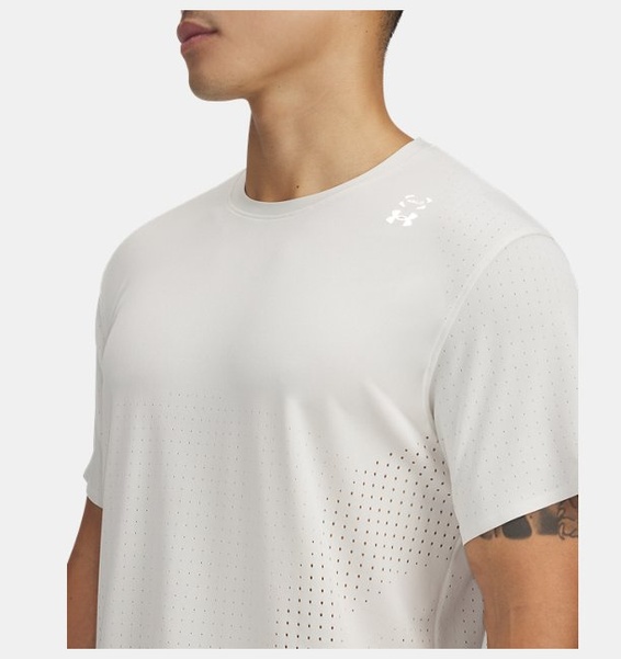 Beyaz Erkek UA Halo Vent Kısa Kollu T-Shirt