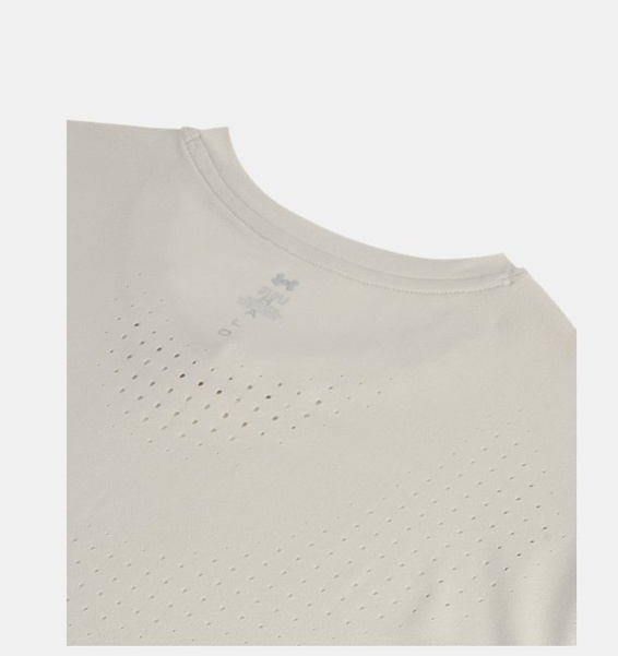 Beyaz Erkek UA Halo Vent Kısa Kollu T-Shirt