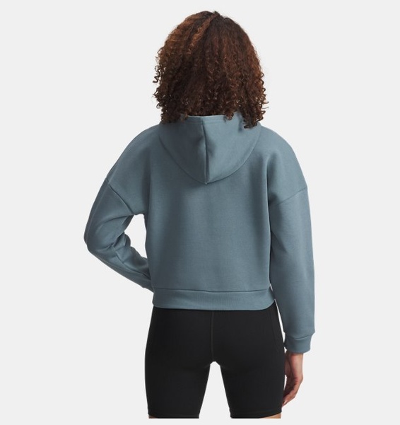 Mavi Kadın UA Rival Fleece Piped Yarım Fermuarlı Kapüşonlu Sweatshirt