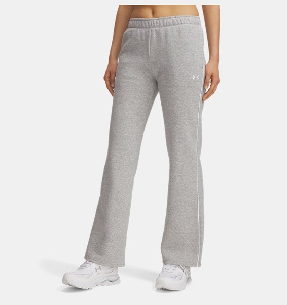 Gri Kadın UA Rival Fleece Piped Eşofman Altı