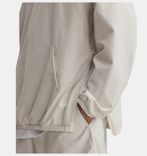 Beyaz Erkek UA Unstoppable Woven Kapüşonlu Sweatshirt