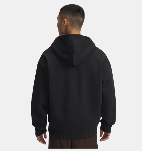 Siyah Erkek UA Icon Heavy Rib Fermuarlı Ceket