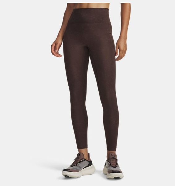 Kahverengi Kadın UA Meridian Suede Effect Bilekte Tayt