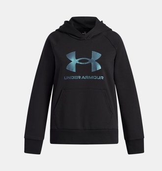 Kız Çocuk UA Rival Fleece Shimmer Kapüşonlu Sweatshirt