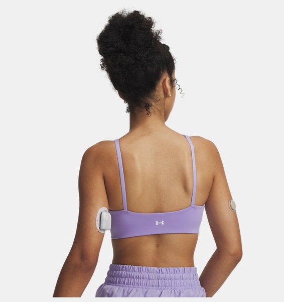 Mor Kadın UA Motion Low Spor Sütyeni