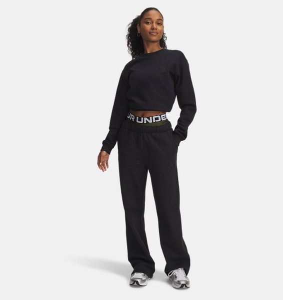 Siyah Kadın UA Icon Vida Fleece Eşofman Altı