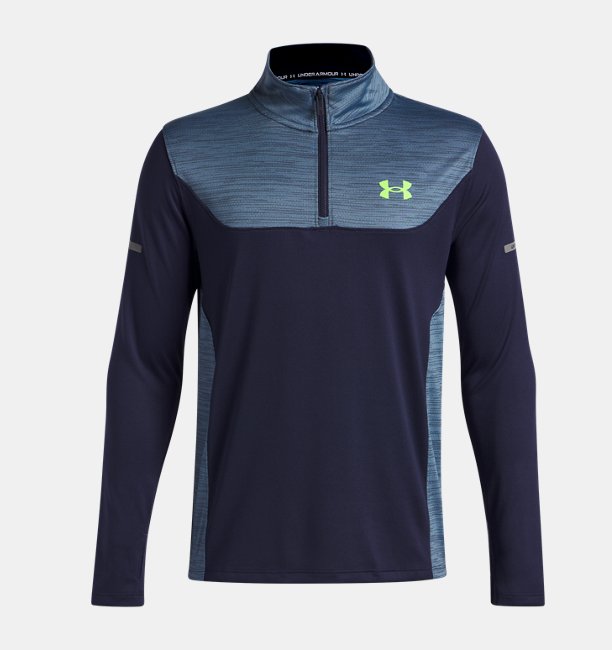 Erkek Çocuk UA Tech Utility 1/4 Fermuarlı Sweatshirt Mavi