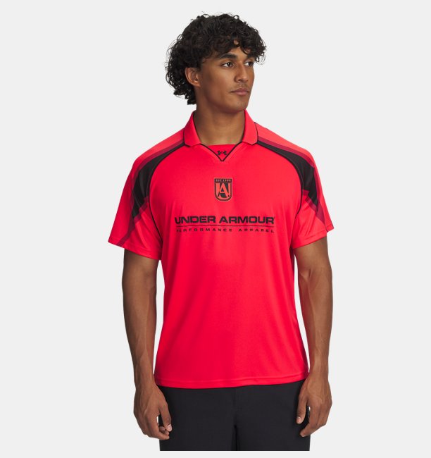 Erkek UA 96 Terrace Jersey Kısa Kollu T-Shirt Kırmızı