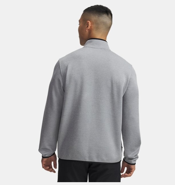 Gri Erkek UA Drive Sweaterfleece Yarım Fermuarlı Sweatshirt