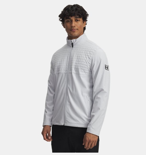 Gri Erkek UA Drive Pro Fermuarlı Ceket